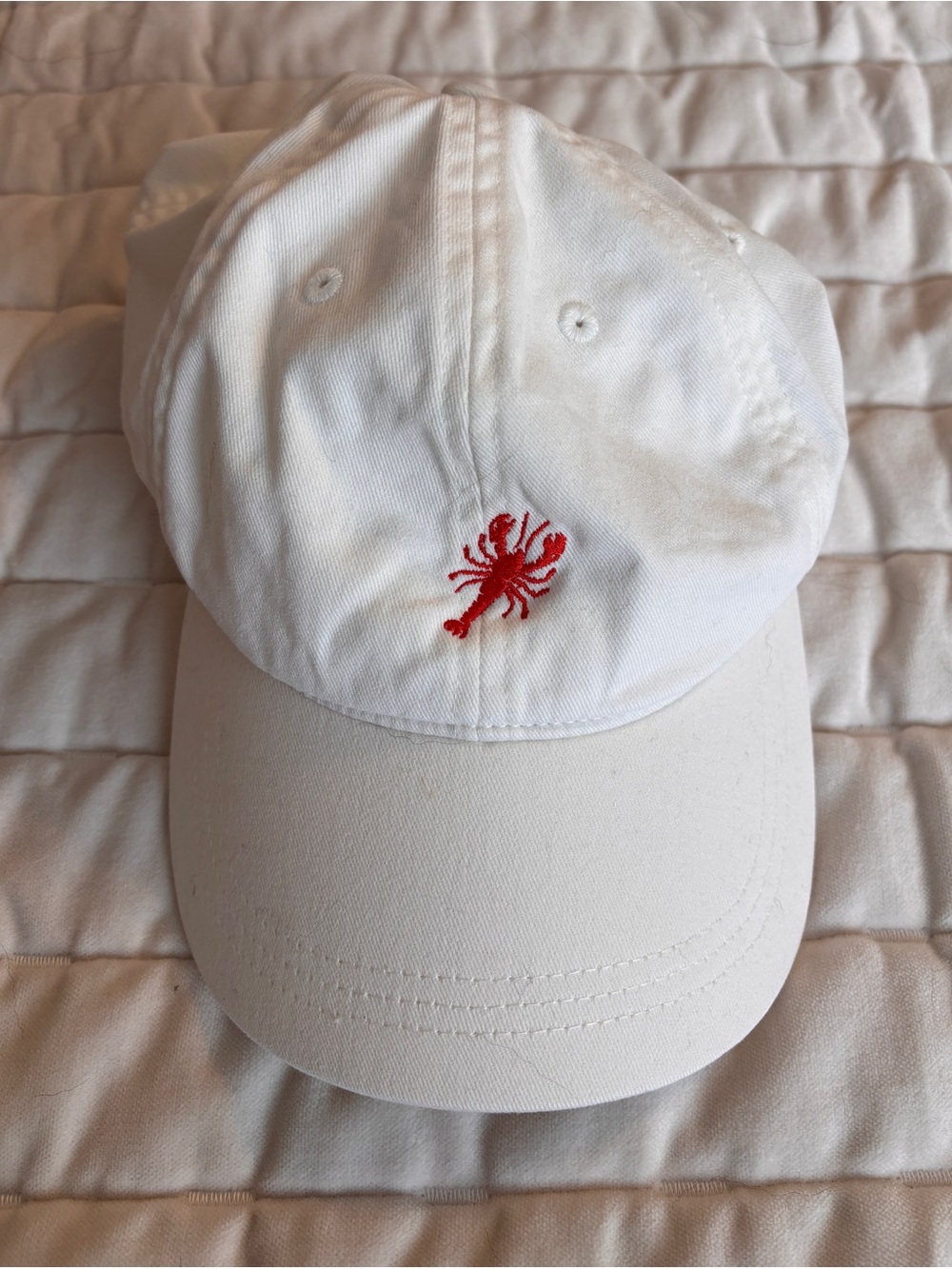 J. Crew White Baseball Hat